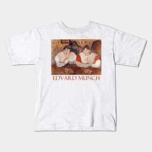 Rose and Ammelie by Edvard Munch Kids T-Shirt